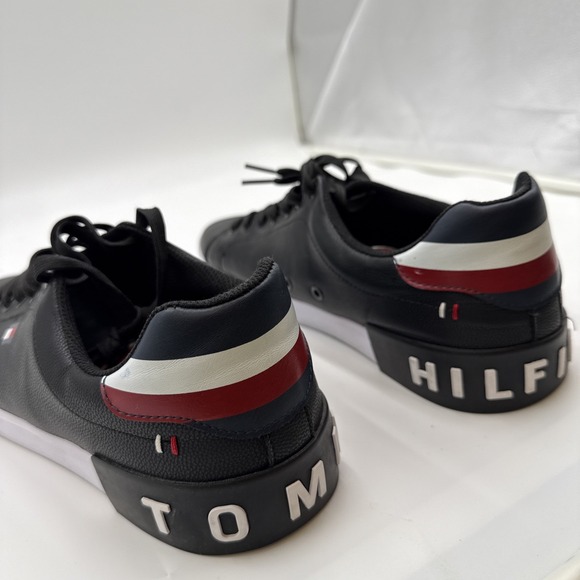 TOMMY HILFIGER, REZZ, MEN SNEAKERS, COLOR BLACK 001, SIZE 12 M - Picture 1 of 5
